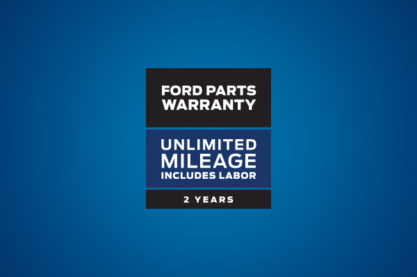 Bison Ford Service Offer - Ford Parts Warranty Ford Parts Warranty Logo Isolated On Blue Background