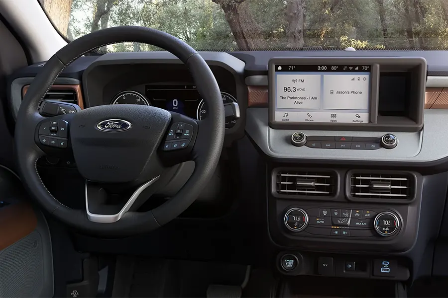 2022 Ford Maverick Design - Cockpit Maverick cockpit show from rear seat
