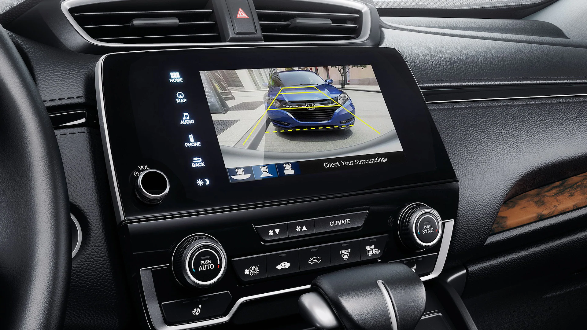 2021 Honda CR-V Safety Touring shown with Black Leather.