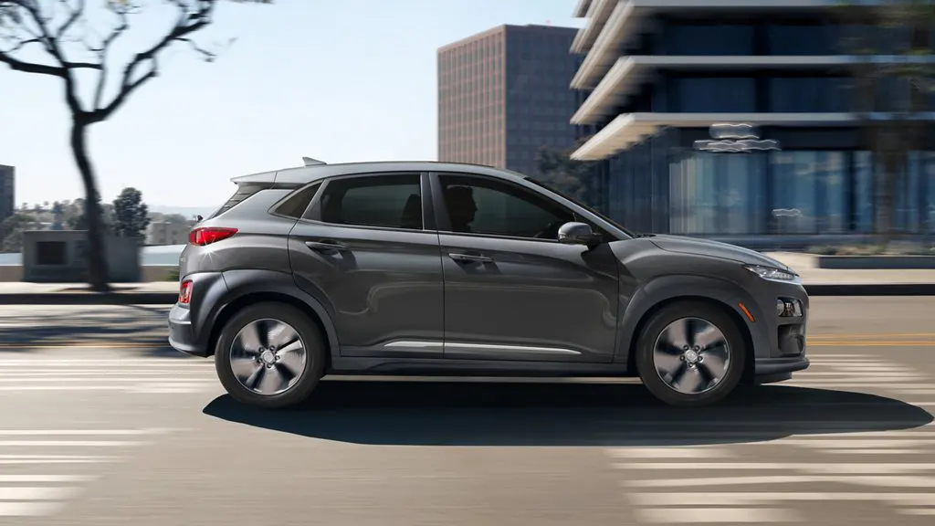 2021 Hyundai Kona - Design Side view of Kona Electric in Gray