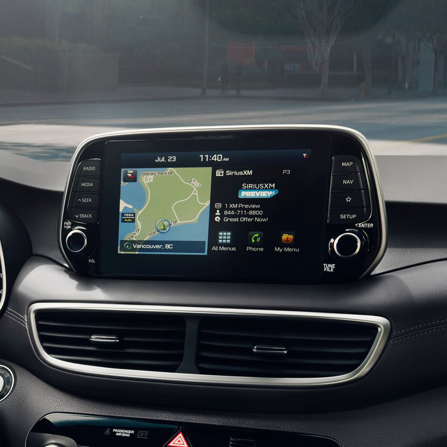 2021 Hyundai Tucson - Technology 2021 Hyundai Tucson touchscreen navigation