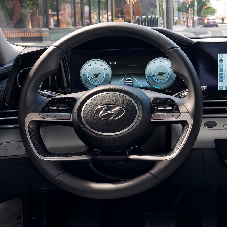 2022 Hyundai Elantra - Technology 2022 Hyundai Elantra Instrument Cluster through the steering wheel