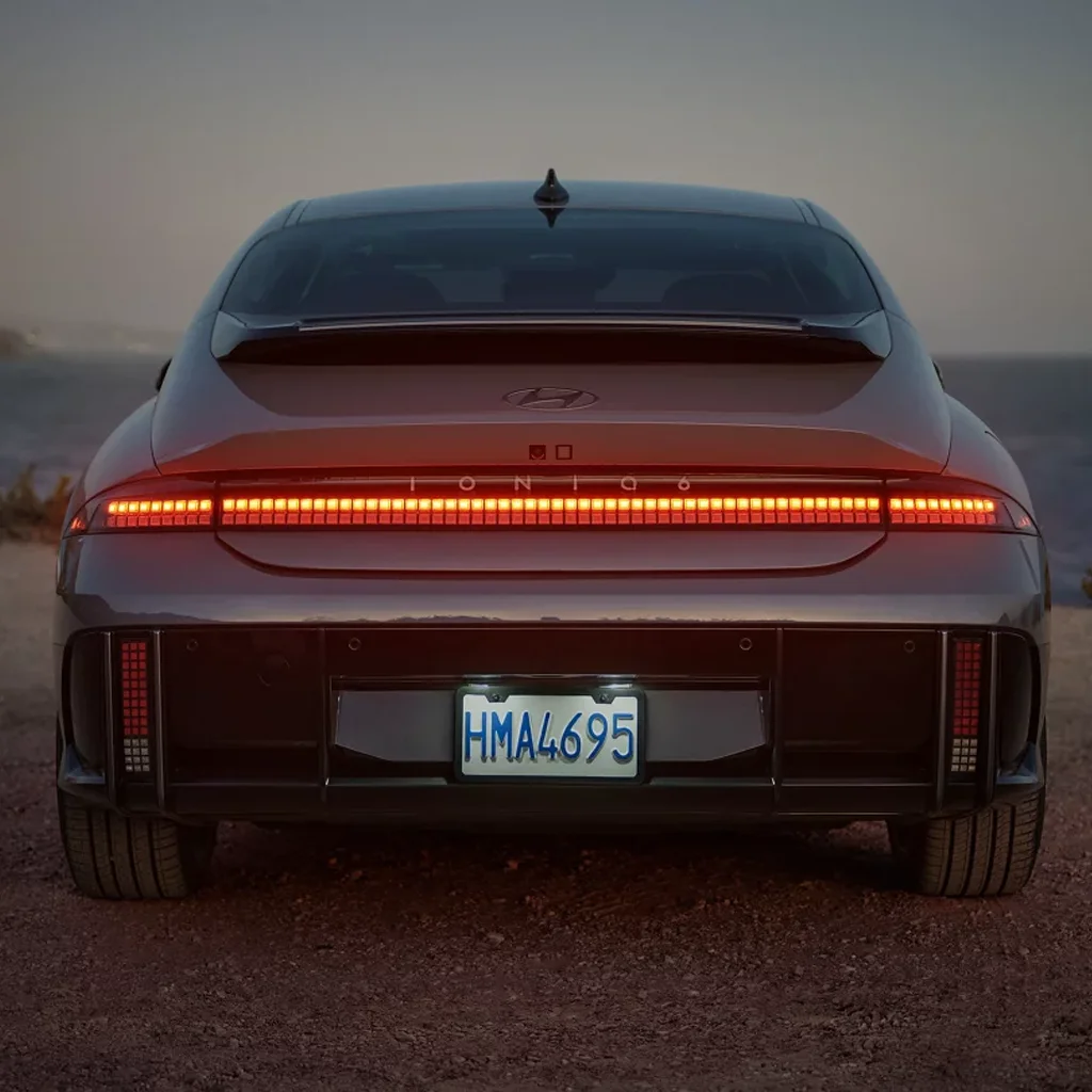 2024 Ioniq 6 - Performance Back view of 2024 Ioniq 6