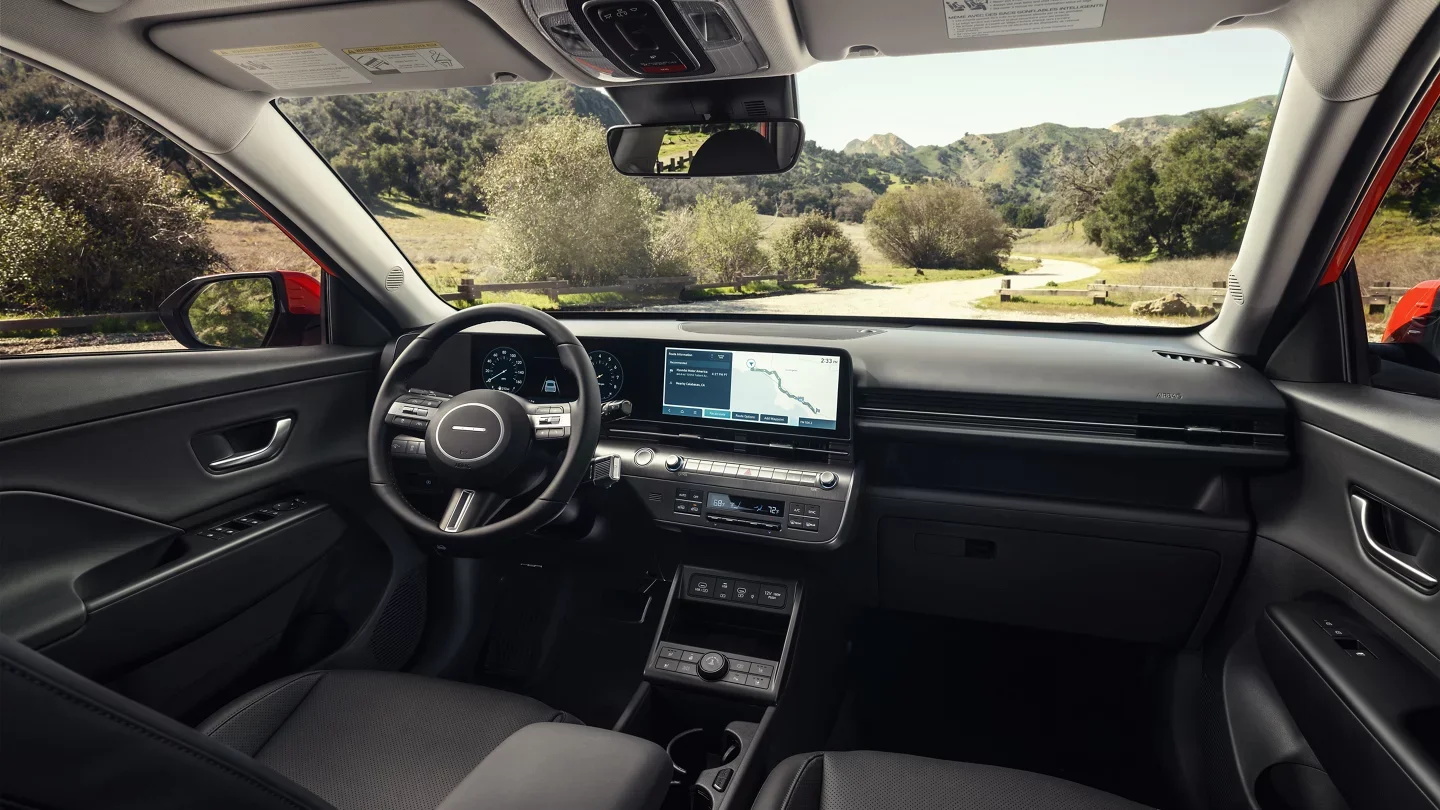2024 Hyundai Kona - Interior Design 2024 Hyundai Kona backseat and trunk