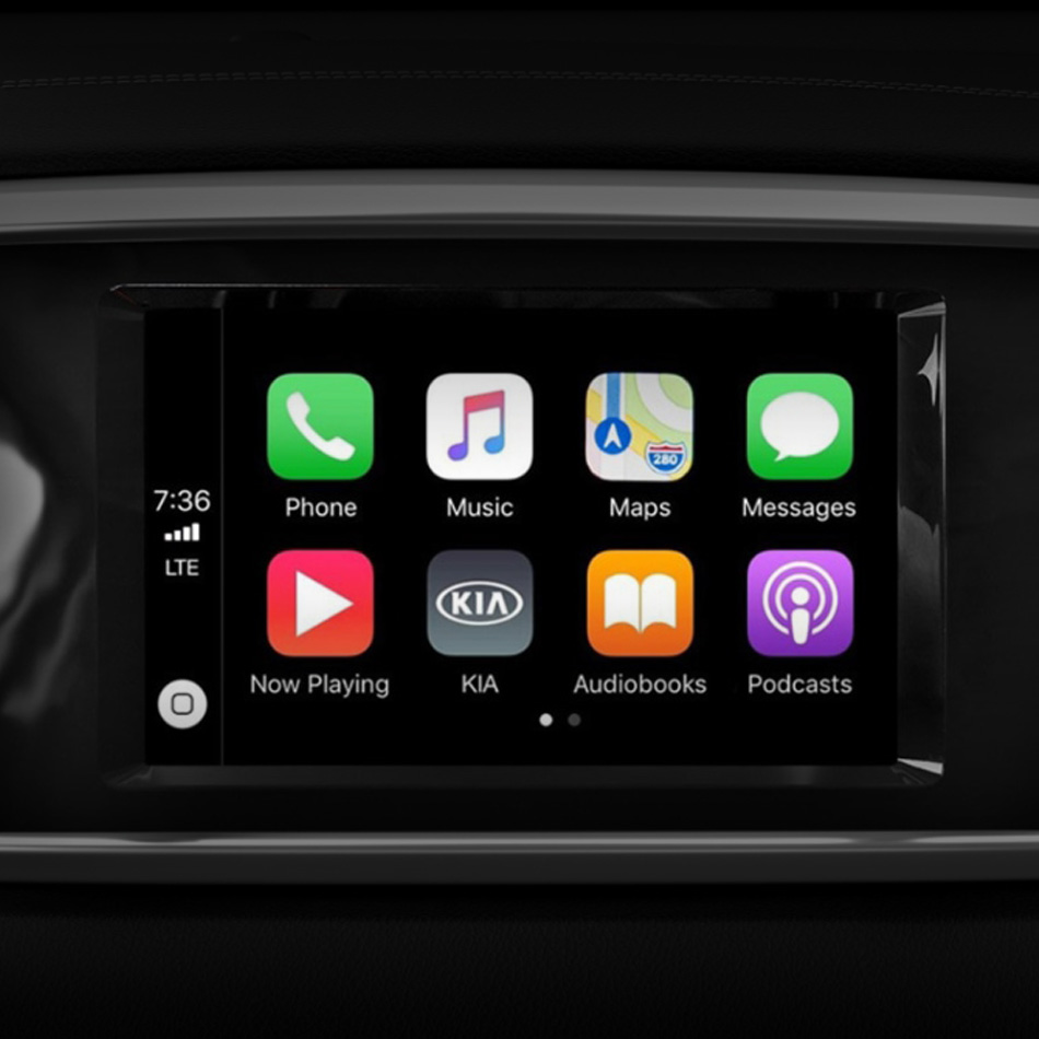 2021 Kia Sportage - Technology 2021 Kia Sportage touch-screen closeup of apps