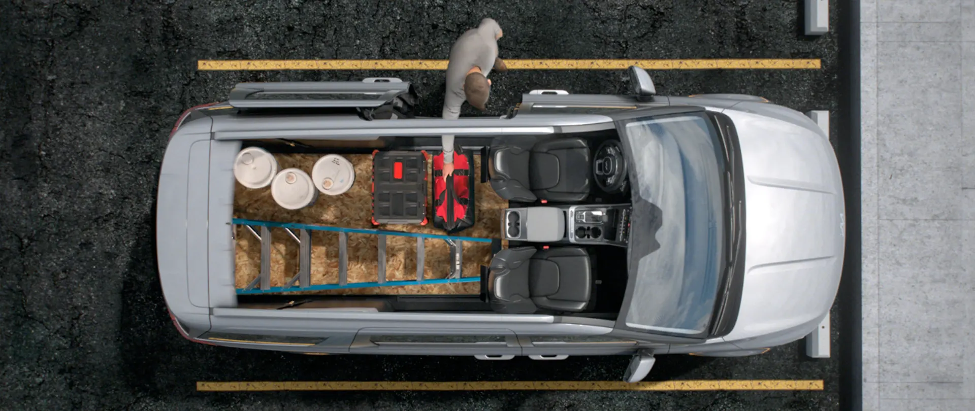 2022 Kia Carnival MPV - Interior Design, coming soon to Lev Kia of Framingham 2nd and 3rd row seats removed from the 2022 Kia Carnival MPV for additional cargo space