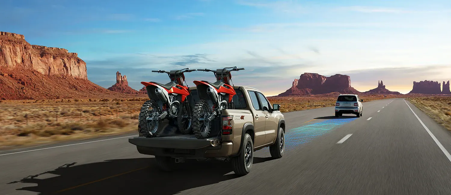 2022 Nissan Frontier Safety Frontier driving on highway using driver assist features