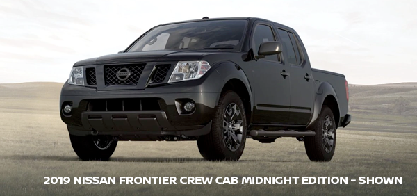2019 Nissan Frontier Crew Cab Midnight Edition -- shown 2019 Nissan Frontier Crew Cab Midnight Edition -- shown