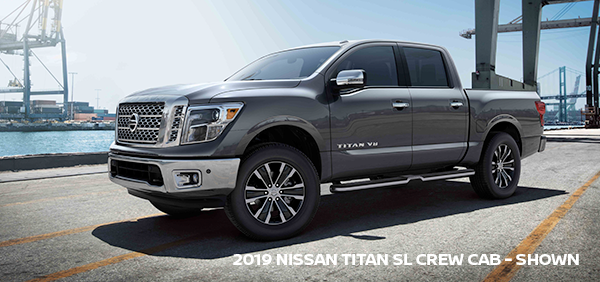 2019 Nissan Titan S Crew Cab -- shown 2019 Nissan Titan S Crew Cab-- shown
