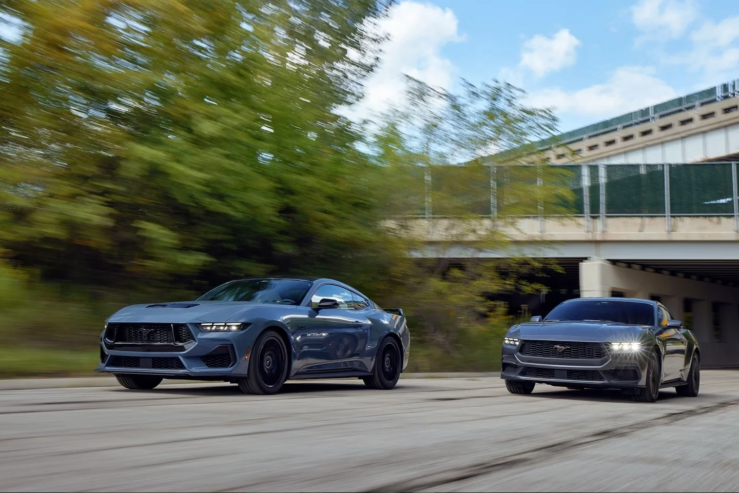 2024 Ford Mustang Driving on a highway