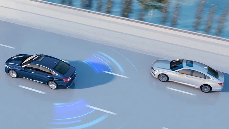 Vehicle Sensing Another Vehicle In Blind Spot