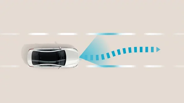 Hyundai keeping vehicle in lane
