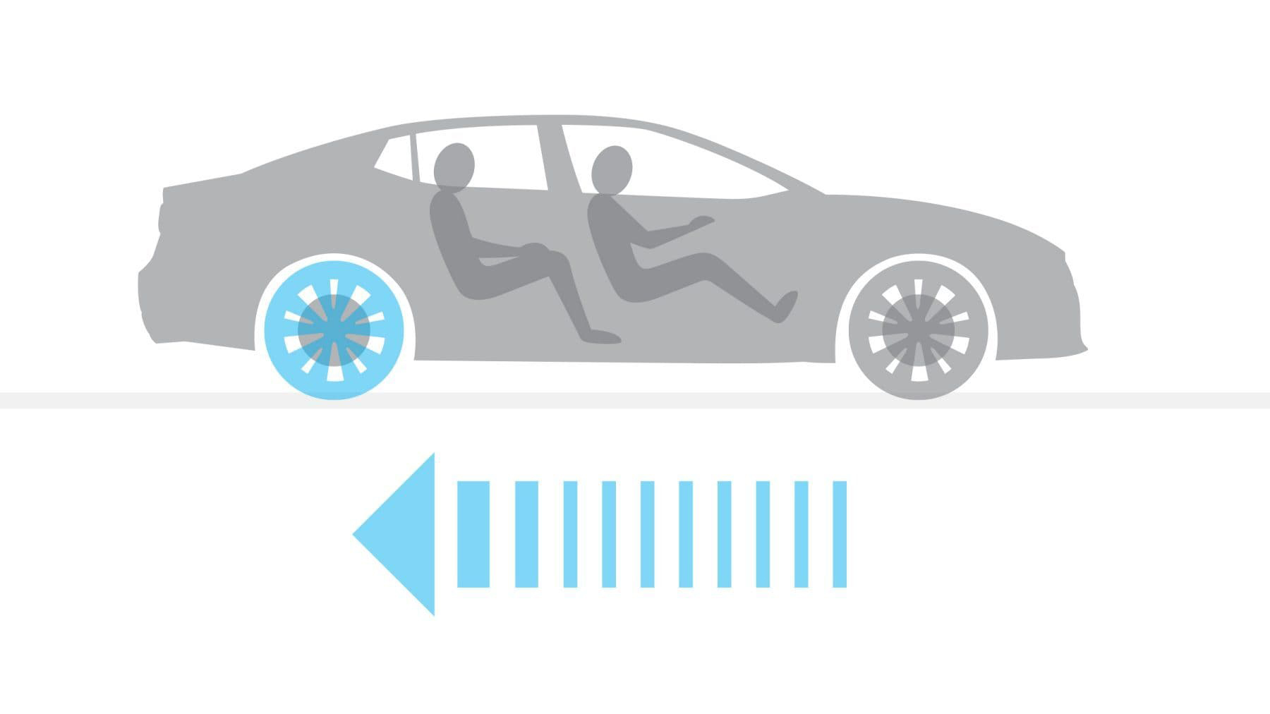 2020 Nissan Maxima - Automatic Emergency Braking Illustration