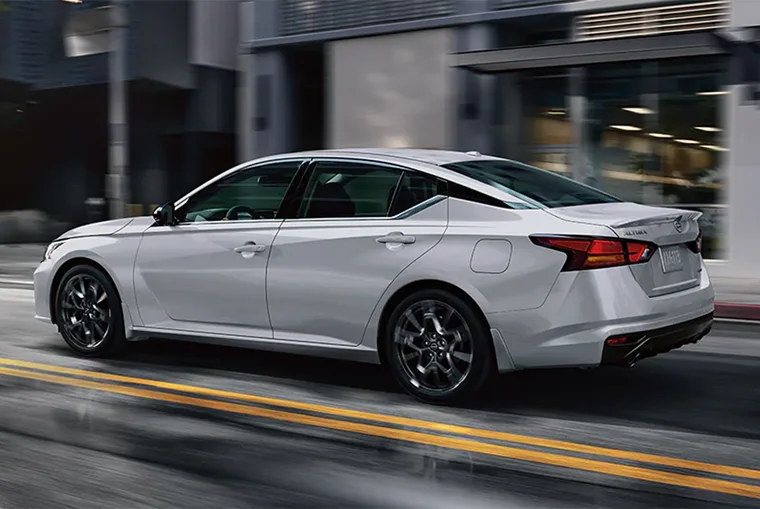 2022 Nissan Altima driving in the city