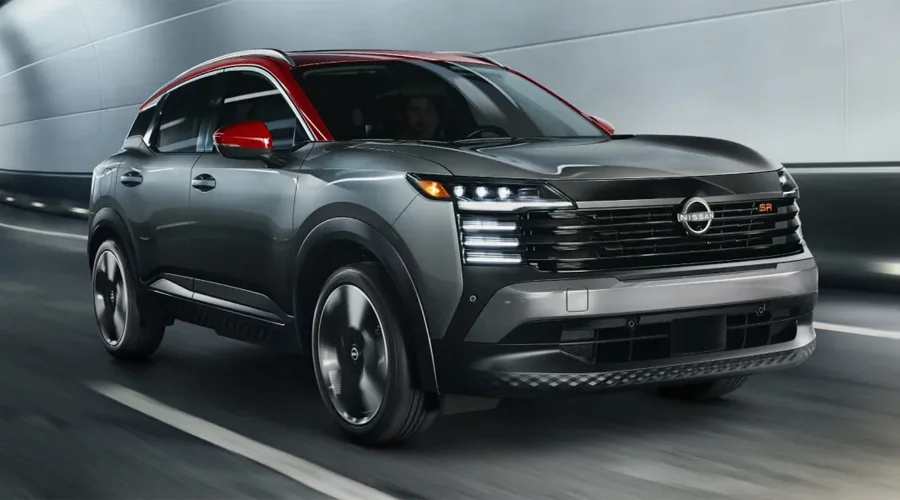 2025 Nissan Kicks Driving Through Tunnel