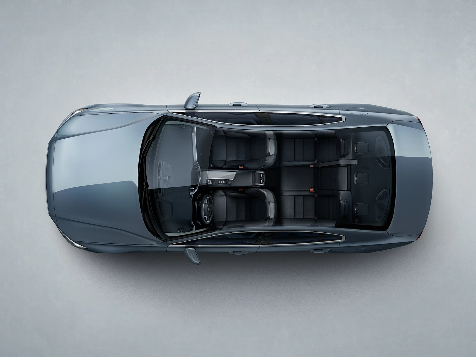 2023 Volvo S60 rooftop cut through view